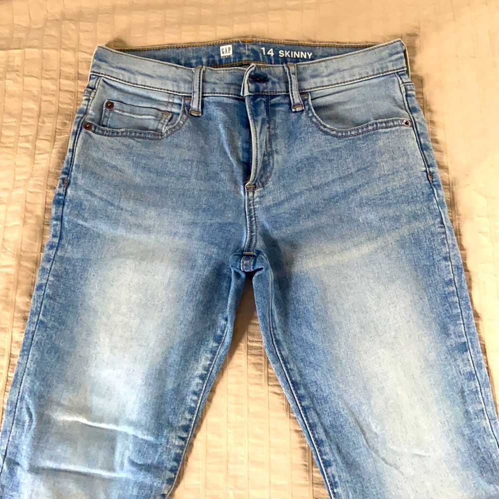 Gap, boys skinny jeans.